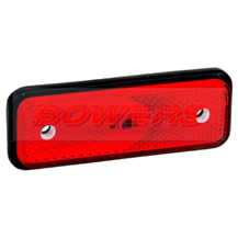 12v/24v Low Profile Red LED Rear Marker Lamp/Light